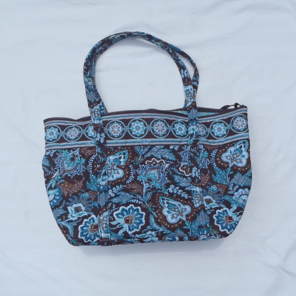 Vera Bradley Blue Java Large Tote - EUC - Picture 8 of 8